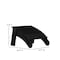 Flash Furniture Black Modern Adirondack Chairs & Ottomans, PK2 2-JJ-C14509-14309-BK-GG - alternate 6